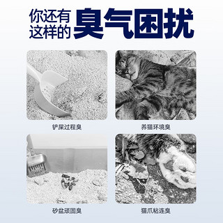 DRYMAX 洁客 纳米科技黑不臭混合猫砂强效除臭低尘高效结团猫砂1kg 换砂试用1k