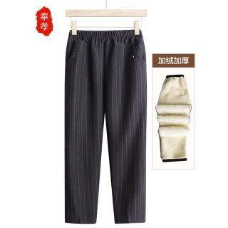 奉孝保暖裤子冬季羊羔绒加绒加厚中老年人休闲女裤奶奶长裤200斤2118