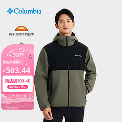 Columbia 哥伦比亚 冲锋衣男24春夏户外运动休闲时尚连帽夹克外套XE3394 397 L