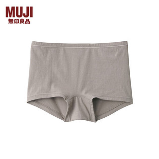 无印良品 MUJI 女式 弹力 平角内裤 女士内裤女生平角四角 FCE30A4S 深咖啡色 XL（165/95A）