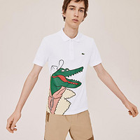 LACOSTE 拉科斯特 两扣翻领 情侣装短袖POLO衫