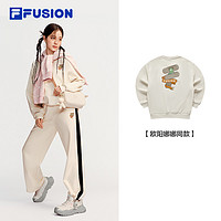 FILA 斐乐 FUSION斐乐潮牌情侣卫衣宽松男女2024春新