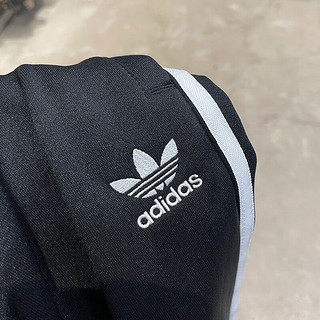 阿迪达斯 （adidas）三叶草运动裤男裤2024春季裤子透气休闲裤收口小脚裤长裤 IL2488经典黑 M