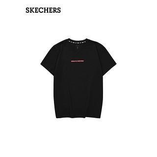 斯凯奇（Skechers）男女同款T恤L224U039 碳黑/0018 XXL