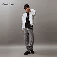 Calvin Klein Jeans24春夏男士户外休闲简约刺绣立领夹克外套J325905 PC8-银河灰 S