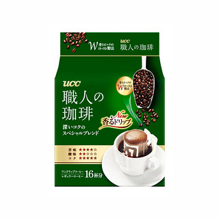 88VIP：UCC 悠诗诗 88vip 日本进口UCC悠诗诗职人挂耳咖啡粉深厚浓郁7g×16袋办公提神搭档