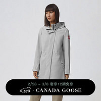 加拿大鹅（Canada Goose）Belcarra 女士风衣夹克户外休闲外套轻量 2424L 446 霜灰色 2XS