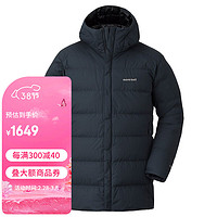 mont·bell montbell 21冬季新品户外男士鹅绒800蓬连帽羽绒服防风保暖中长款大衣 1101632 海军蓝 NV S