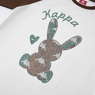 Kappa Kids卡帕中大童2024年春季亲子科可爱舒适学院风女童卫衣 米白色 160