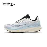 saucony 索康尼 VESSEL跑鞋男女缓震回弹跑步鞋舒适慢跑运动鞋白兰黑39