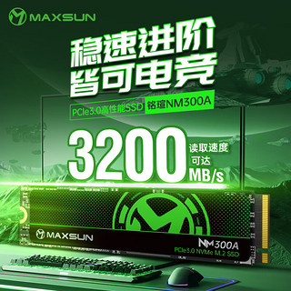 铭瑄（MAXSUN）512GB SSD固态硬盘M.2接口(NVMe协议) PCIe3.0 3200MB/s 电竞之心