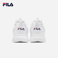 FILA 斐乐 新款FILA男鞋低帮斐乐老爹鞋时尚运动休闲厚底超轻舒适小白鞋皮面