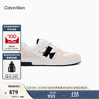 Calvin Klein Jeans24春夏男士潮流街头撞色拼接篮球运动休闲鞋YM00933 01W-月光白 42