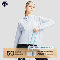 DESCENTE迪桑特WOMEN’S TRAINING系列女士梭织上衣夏季 LB-LIGHT BLUE 2XL(185/104A)