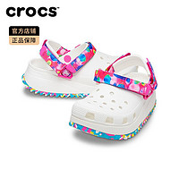 crocs 卡骆驰 女鞋卡骆驰极光炫彩酷走洞洞鞋厚底沙滩鞋拖鞋|207990