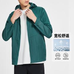 septwolves七匹狼狼族部落连帽外套男春秋防水外套夹克衫男士防晒衣