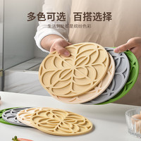 名创优品 MINISO硅胶隔热垫餐桌垫防烫垫砂锅垫碗垫杯垫防水防烫防滑垫加厚 【耐高温加厚双面可用】灰色22cm
