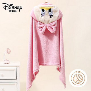 Disney 迪士尼 毛毯加厚连帽午睡毯子冬季单人法兰绒午休毯办公室黛西80*140cm