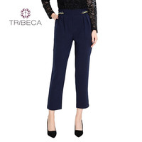 TRIBECA翠贝卡时尚修身通勤九分裤 兰色 XXL