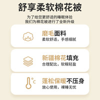 洁丽雅被子春秋被棉被新疆棉100%棉花被芯加厚冬被四季被褥纯棉被子