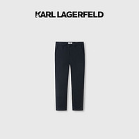 Karl Lagerfeld卡尔拉格斐轻奢老佛爷男装 纯色休闲正装西裤 黑色 33