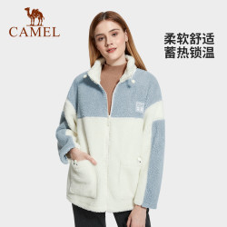 camel骆驼女士羊羔绒短外套a1w1vv123