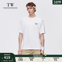 Teenie Weenie Men小熊男装短袖休闲圆领T恤男2024夏季运动t恤男 白色 165/S