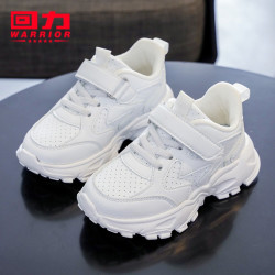 warrior回力童鞋春秋新款耐磨男女童小白鞋中大童百搭休闲鞋儿童运动