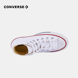 匡威（Converse）童鞋儿童帆布鞋经典高帮男女童鞋休闲中大童软底布鞋 白色(偏大 选小一码) 32