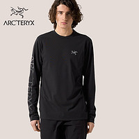 ARC'TERYX 始祖鸟 CAPTIVE ARC'WORD LS 透气 男子 棉质长袖T恤 Black/黑色 M