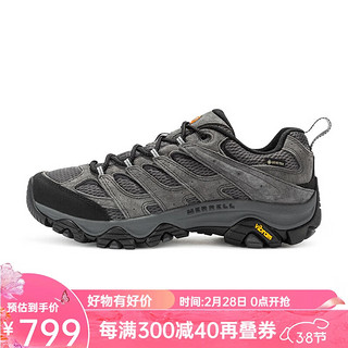 迈乐（Merrell）MERRELL迈乐户外徒步鞋男MOAB3 GTX低帮透气防水耐磨防滑登山鞋 灰色 41