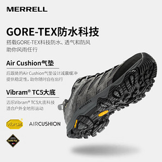 迈乐（Merrell）MERRELL迈乐户外徒步鞋男MOAB3 GTX低帮透气防水耐磨防滑登山鞋 灰色 41