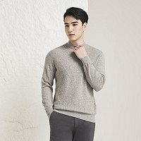 雅戈尔羊绒衫男半高领全羊绒衫绒面丰满柔软绵密织面整洁商场同款 驼色