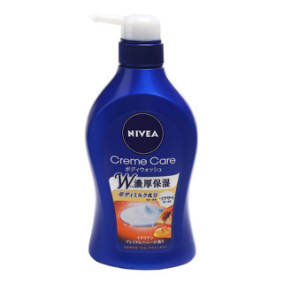 日本  nivea 妮维雅身体清洁保湿止痒滋润沐浴露沐浴液 意大利蜂蜜香 本体 480ml