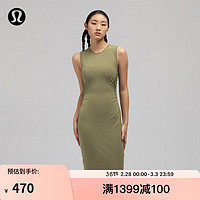 lululemon丨Shirred Nulu™ 女士中长背心裙 LW1EF2S 青铜绿 4