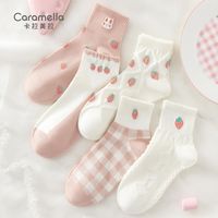 Caramella 卡拉美拉 夏天袜子女春季薄款短袜