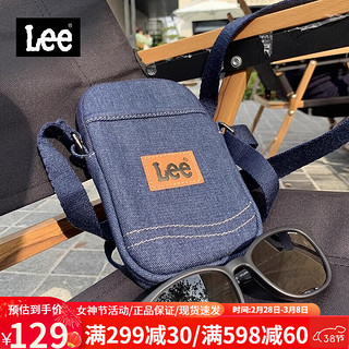 Lee 牛仔 斜跨牛仔手机包