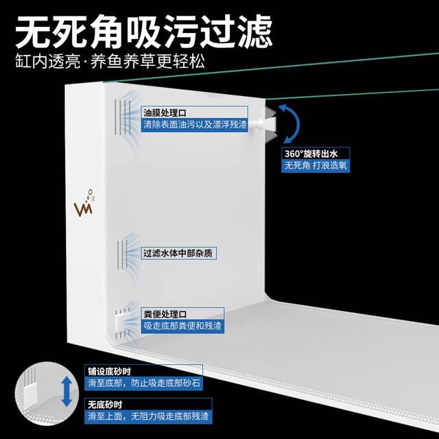 江森水族 客厅鱼缸侧滤桌面