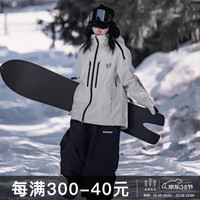 AWKA单板滑雪裤女款男保暖防风加厚防水裤子宽松专业户外雪地冬季