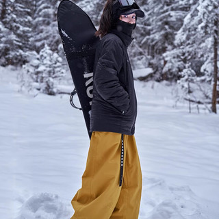 AWKA美式单板防水滑雪裤女冬季同款防水防风专业专业保暖裤子 姜黄 S