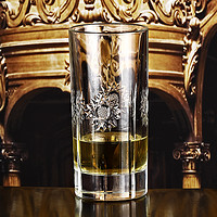 高斯（Glass）捷克水晶玻璃杯威士忌洋酒啤酒杯柠檬果汁牛奶杯手工雕刻刻花杯子 300ml