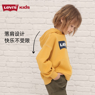 Levi's李维斯儿童装秋季男童女童连帽卫衣中大童休闲上衣秋装