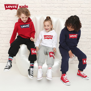 Levi's李维斯儿童装秋季男童女童连帽卫衣中大童休闲上衣秋装