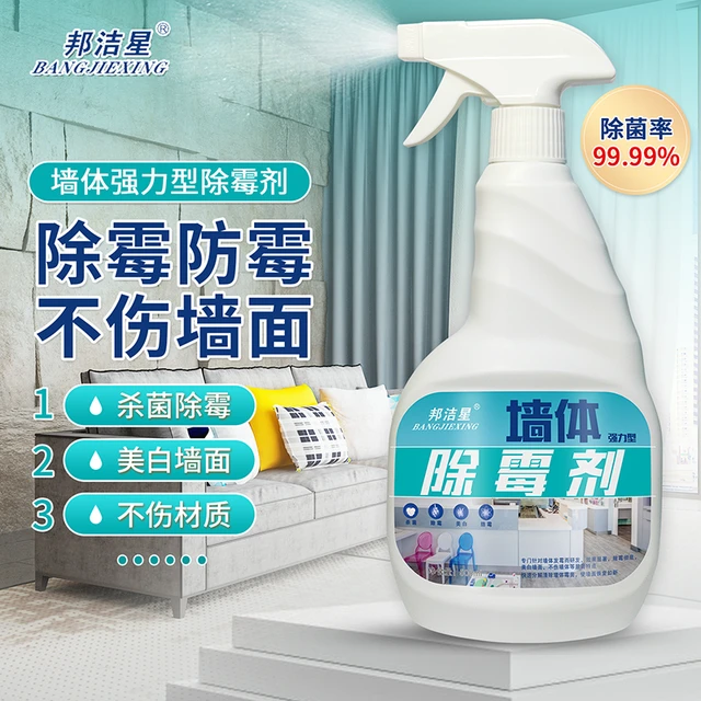 BANGJIEXING 邦洁星 墙体除霉剂无味墙面强力去霉白墙发霉去霉斑霉点清除防霉清洁剂 1瓶（除霉剂）