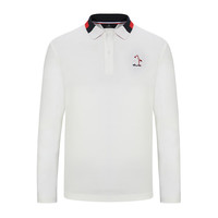 万星威（Munsingwear）高尔夫男士24春夏长袖T恤翻领撞色打底衫 N921 LL