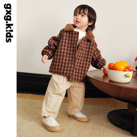 gxgkids童装儿童外套冬季翻领夹克外套大童小童上衣女宝宝