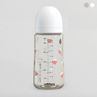 UBMOM 婴儿宝宝PPSU奶瓶 萌萌兔 280ml 3-6月 (含M号奶嘴1个)