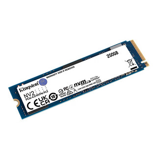 金士顿（Kingston）pcie4.0固态 兼容PCIe3.0 SSD固态硬盘 m2固态硬盘 台式机笔记本 固态硬盘M.2接口（NVMe协议）NV2 NV2-250G+M2移动硬盘盒