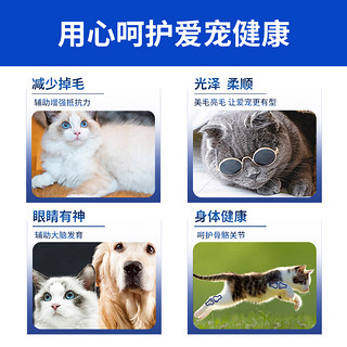 Doglovecat 汪汪爱上猫 猫咪鱼油深海角鲨烯鱼油美毛靓肤减少皮肤过敏布偶蓝猫英美短专用