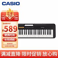 CASIO 卡西欧 电子琴CTS100黑色演奏教学初学时尚潮玩娱乐入门款61键单机款